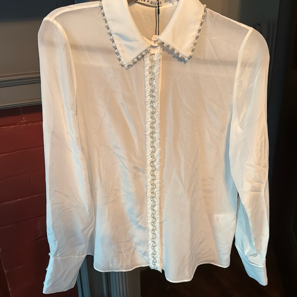 Alice and Olivia embellished top